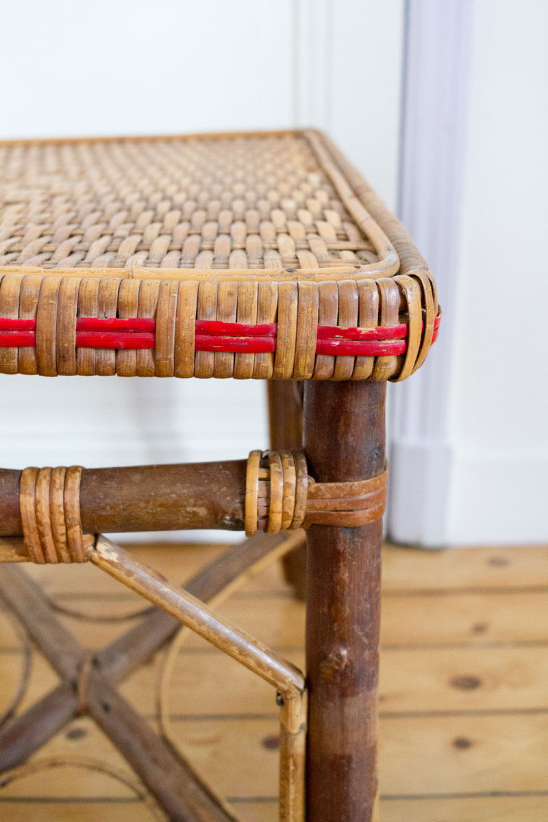 Rattan coffee table