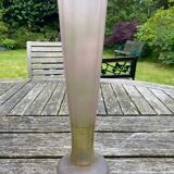 Conical vase in enamel paint
