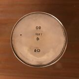 Chopped silver metal chiseled