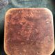 Corbeille papier ancienne art déco design palissandre