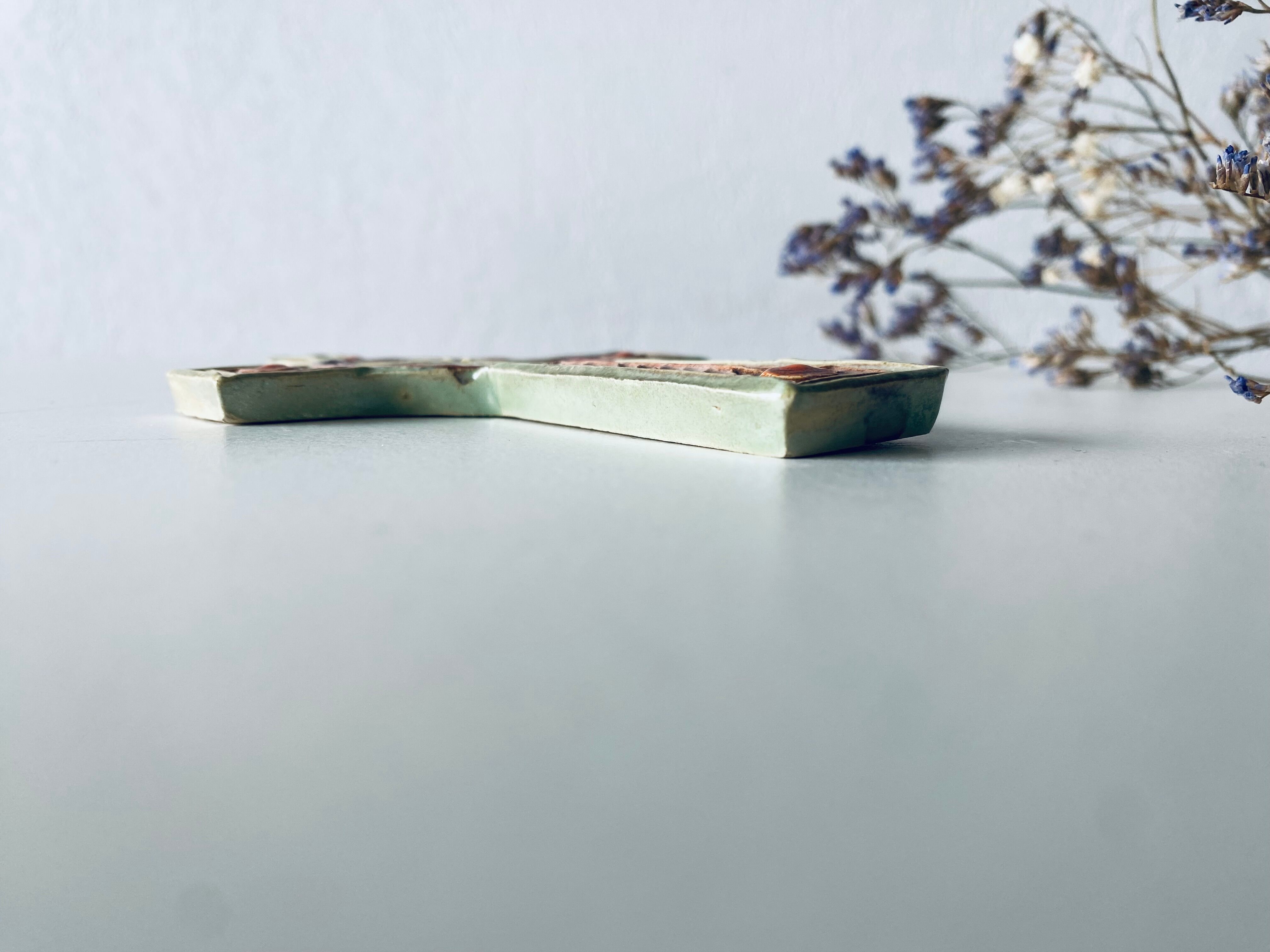 Ceramic wall cross signed Taburet