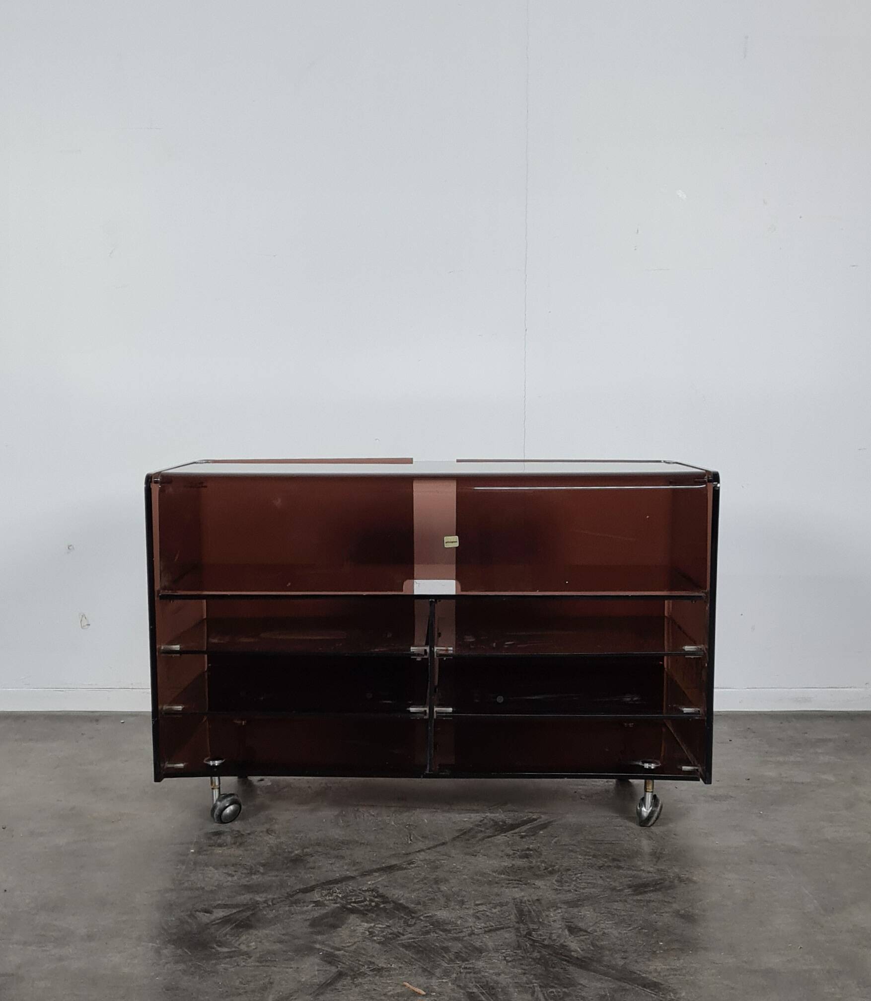 Meuble hifi altuglass, années 70.