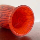 Art Deco glass paste vase