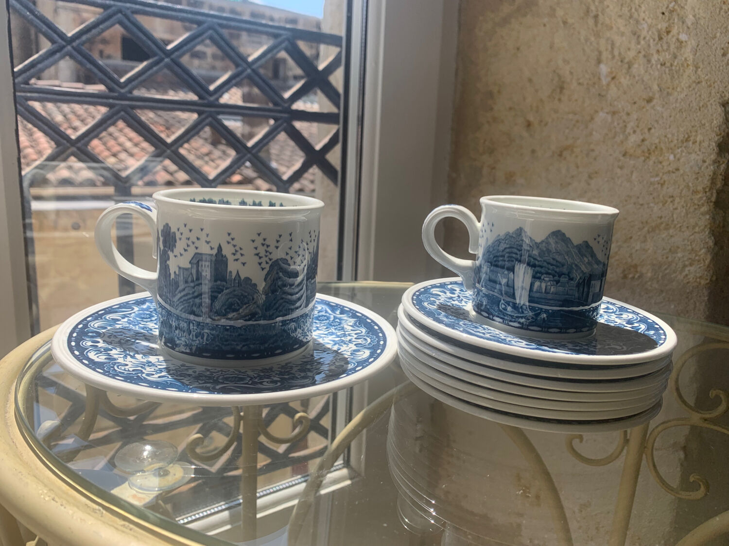 Villeroy & Boch "blue castle" breakfast service