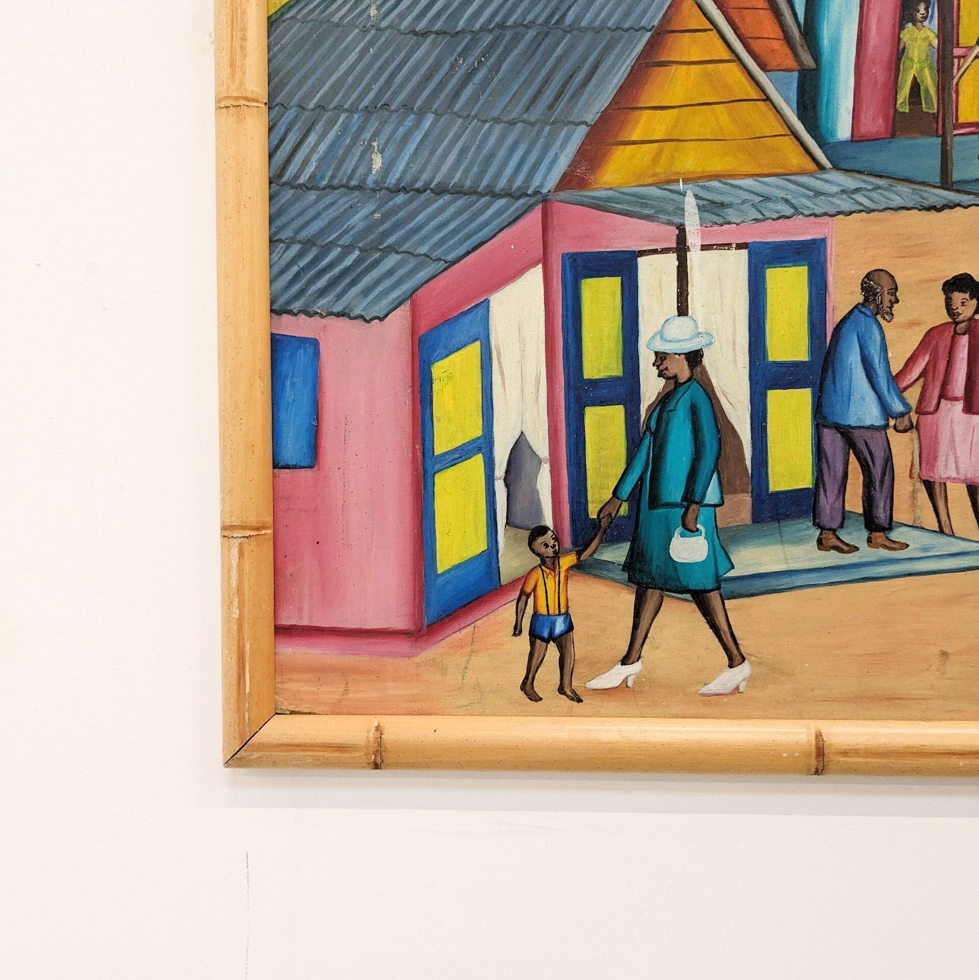 Vintage Naïve art painting