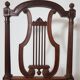 Chaise à dossier lyre époque louis XVI