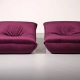 Purple Papillon lounge chairs by Guido Maria Rosati for Giovannetti, mind condition