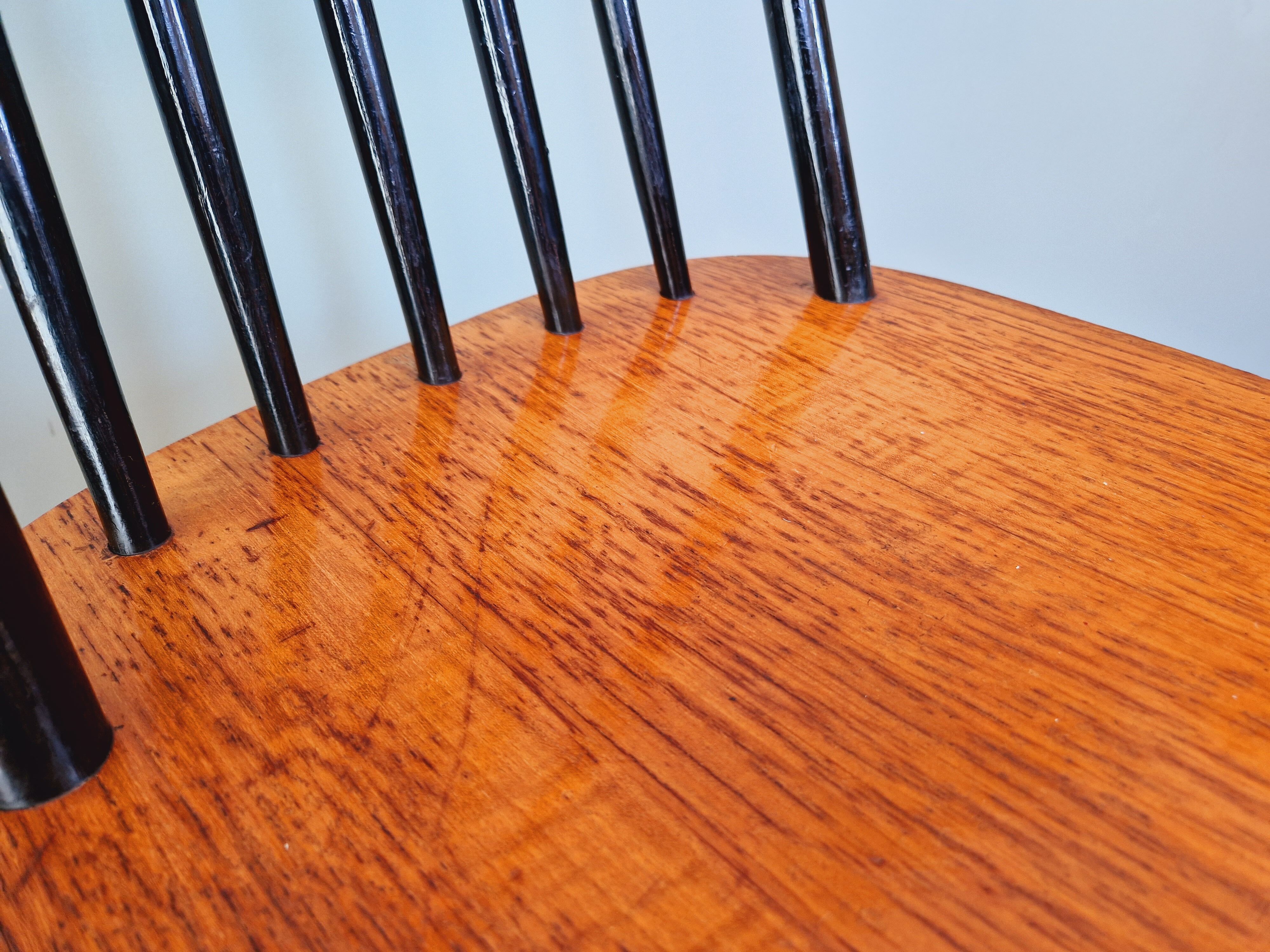 Set of 4 scandinavian teak chairs 60s