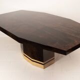 Table à manger Mod. 2007D par Willy Rizzo & Nucci Valsecchi pour Aldo Tura, 1970