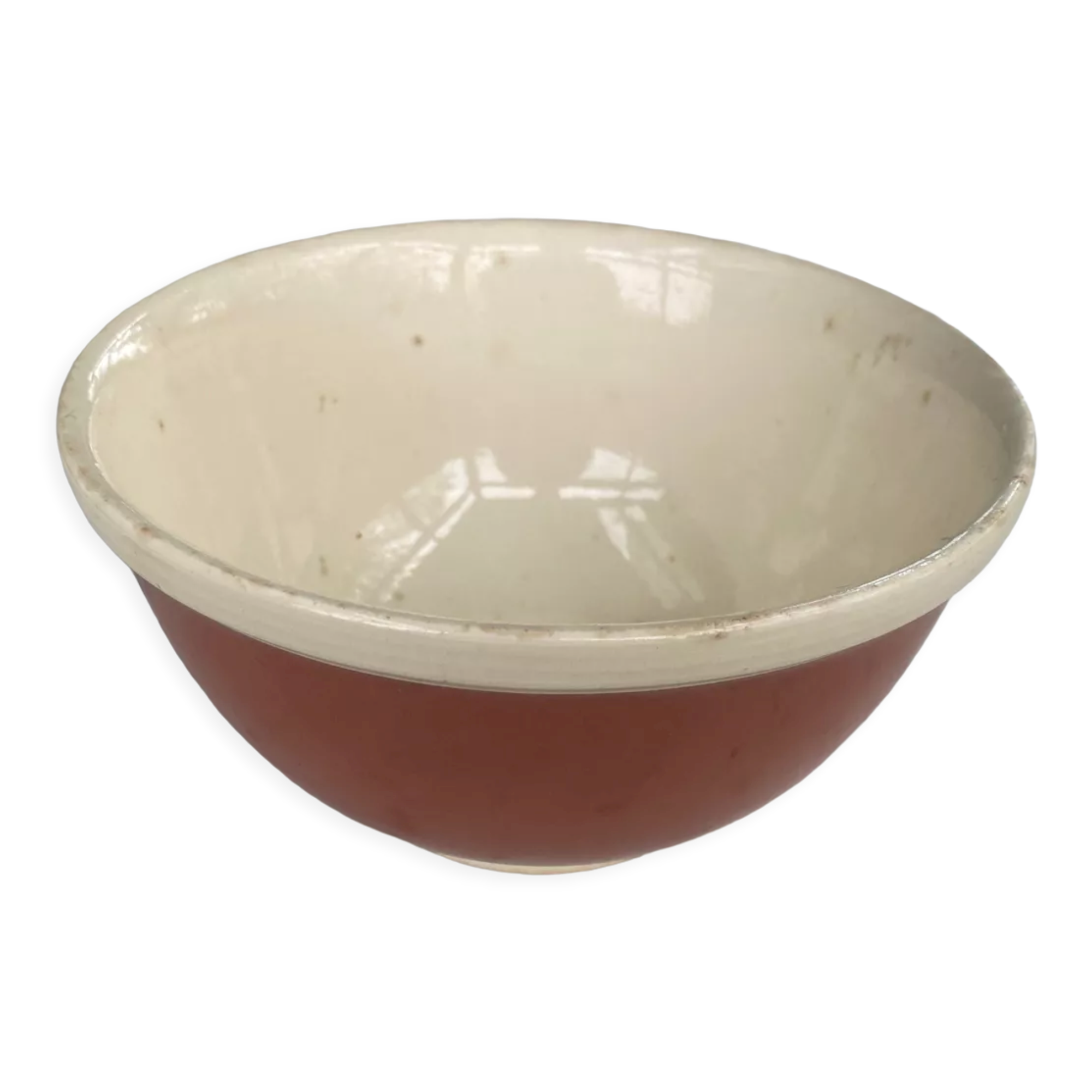 Sarreguemines earthenware salad bowl