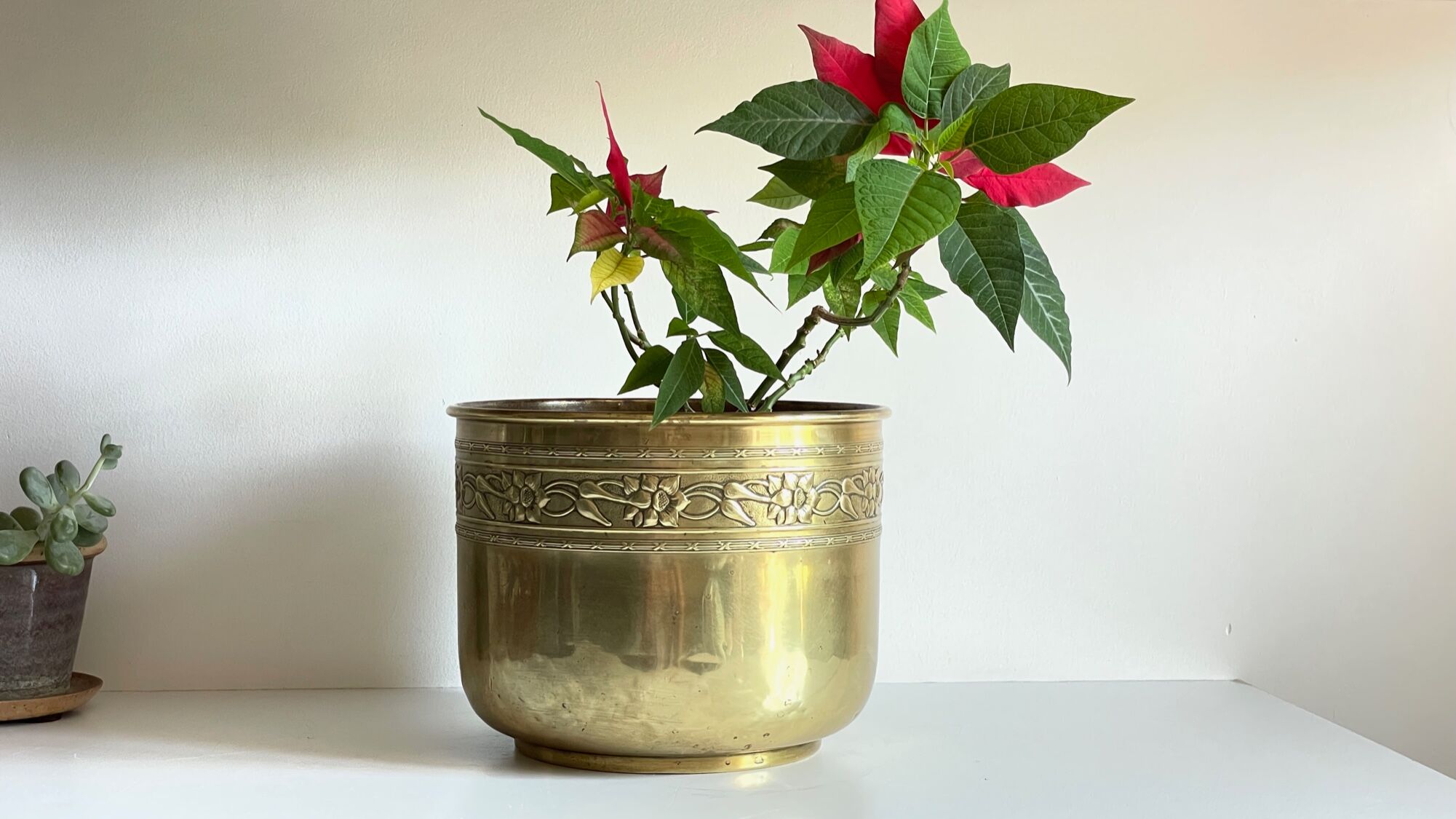Brass plant pot if Paris 60s
