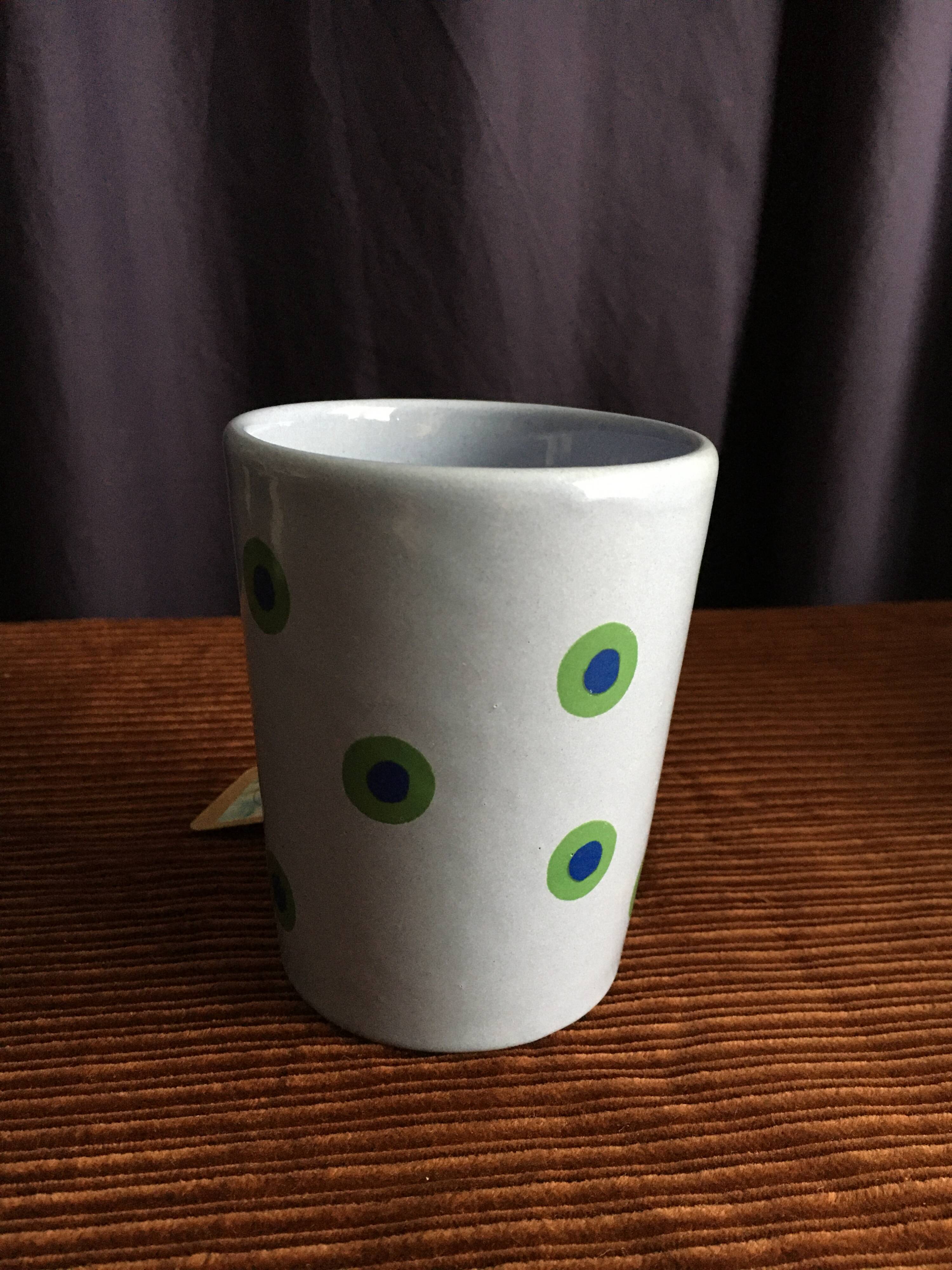 Mug artisanal à pois