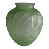 Jobling B2 Bird and Maize Vase Ouraline Glass