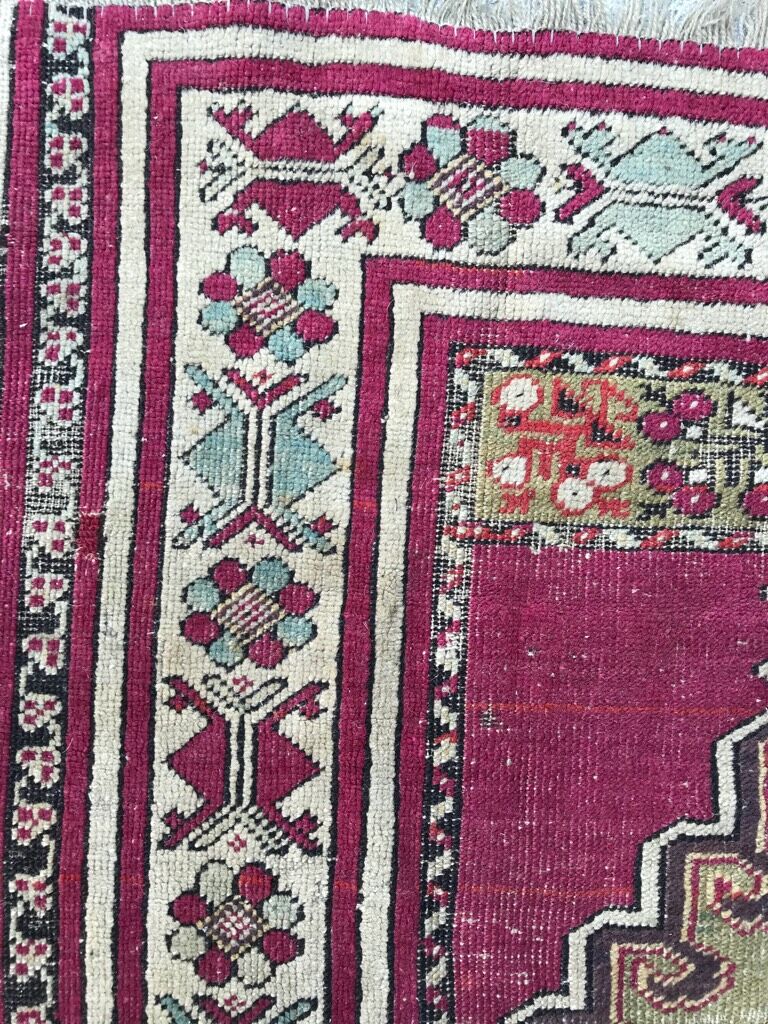 Turkish rug handmade 96 x 129 cm
