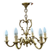 Lustre en bronze 6 feux