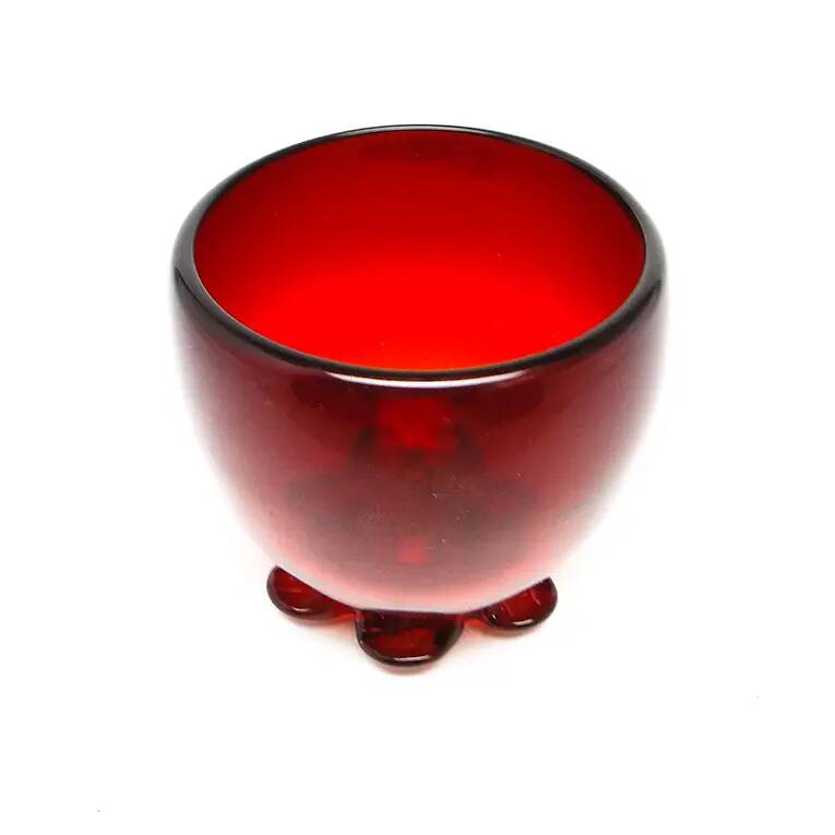 Vase, mid-century modern, glass, designed by J. Słuczan-Orkusz, Poland, 1970s