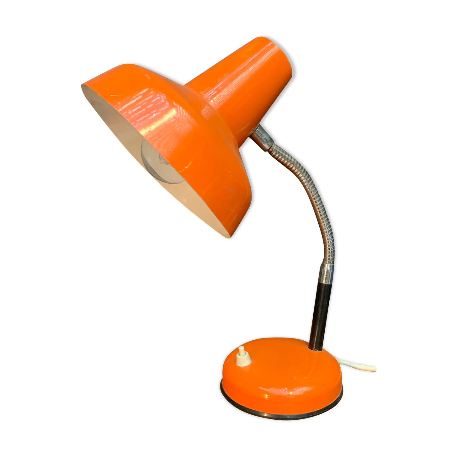 Vintage orange desk lamp
