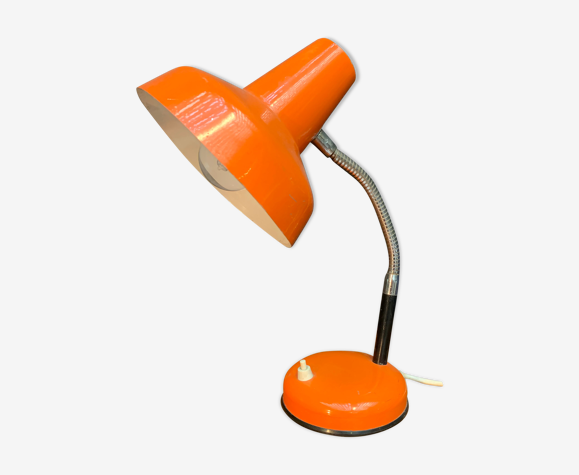 Lampe de bureau vintage orange | Selency