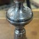 Silver metal candle holder from the early 20th century