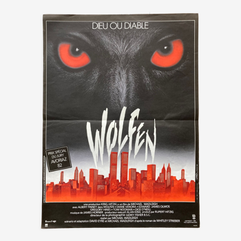 Affiche cinéma originale "Wolfen" Michel Landi