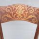 Bistro chair pyroengraved motif 1900 Art Nouveau