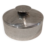 Silver metal sugar bowl silversmith Christofle model Mercury Sabattini