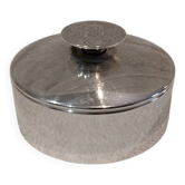 Silver metal sugar bowl silversmith Christofle model Mercury Sabattini