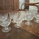 8 glasses Baccarat drops of water