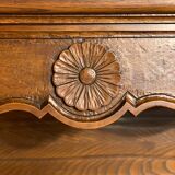 Oak floral shelf