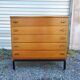 Chest of drawers Marcel Gascoin honeycomb 1960 vintage