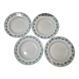 Assiettes en faïence XIXeme Céranord St Amand