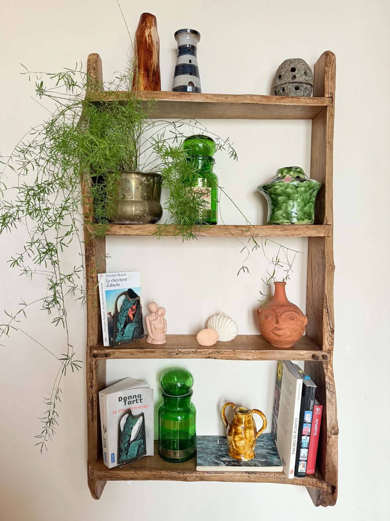 Étagère murale en bois massif/ étagère de rangement