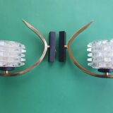 Pair of antique gold wall sconces