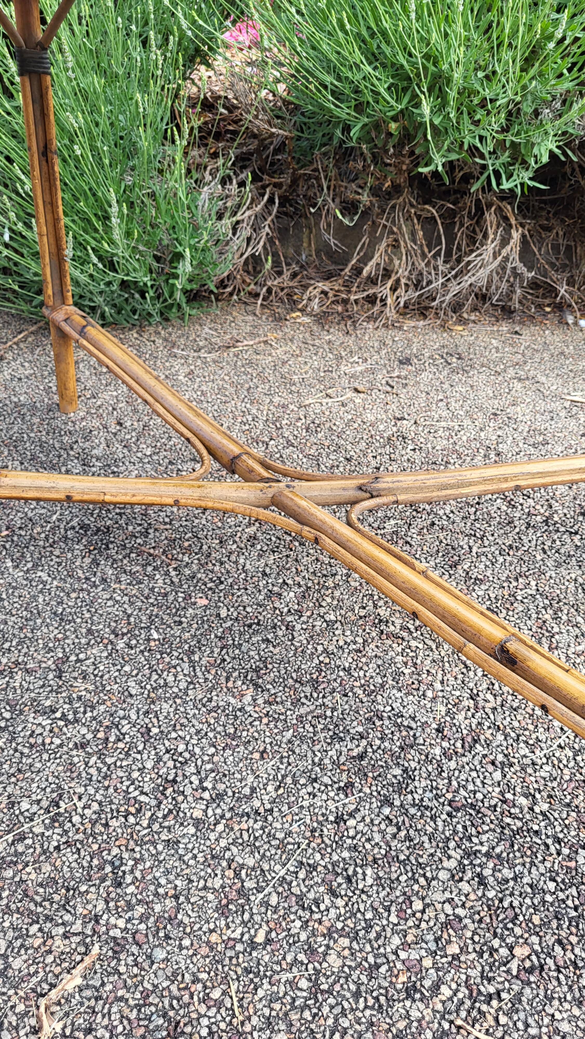 Rattan / bamboo dining table