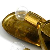 Large heavy Mid Century brass wall light from a German church