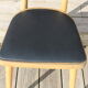 Chair 1950 skaï black light beech