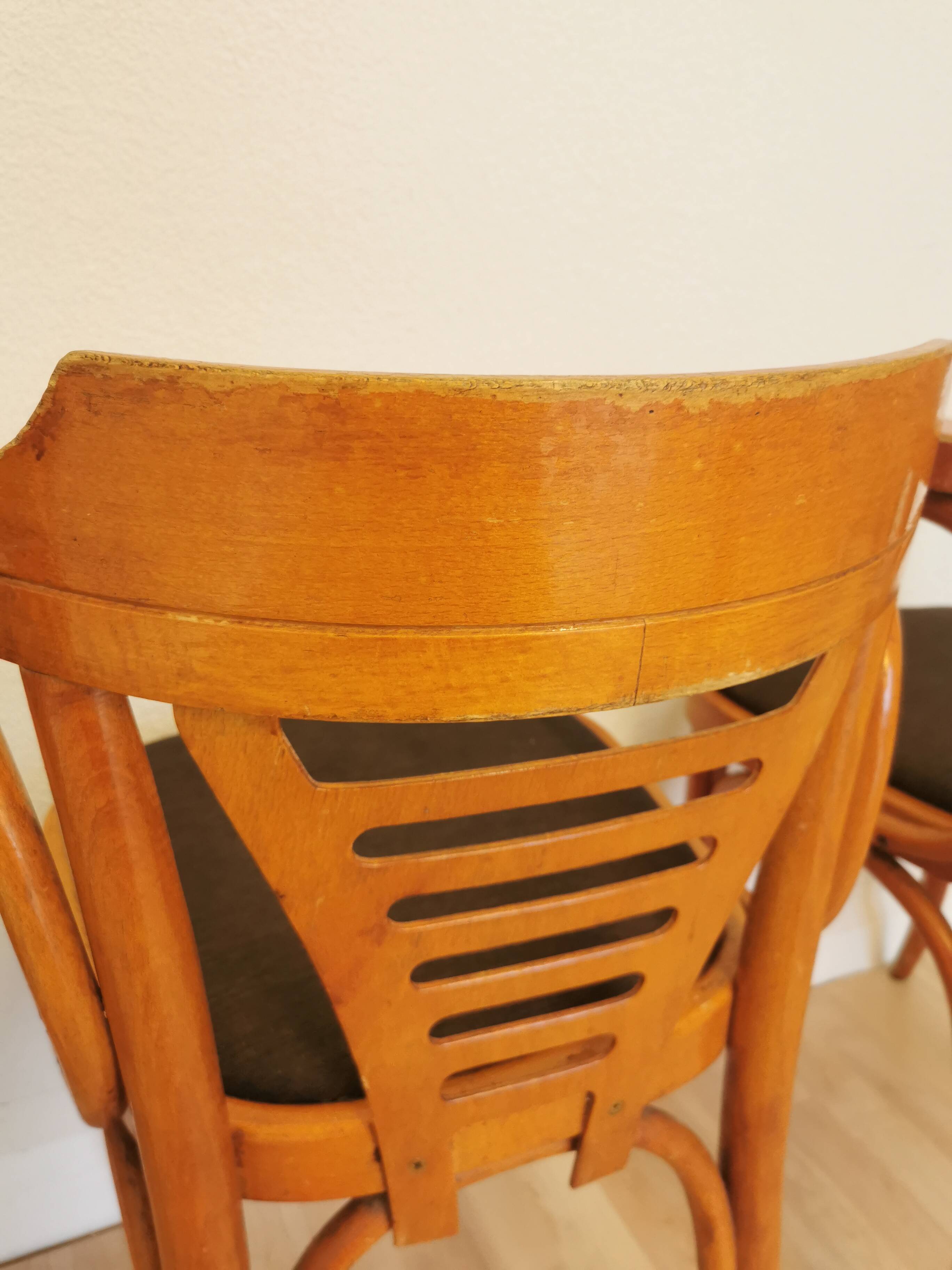 Vintage Bentwood Armchairs - Set of 3 - Mid-Century Irish Pub Style