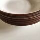 Set 6 plates enamelled earth cap Siena from KMK 1965