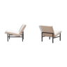 Set of 2 minimalistic lounge chairs, 70s Netherlands