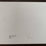 Original vintage pop art poster reissue of Andy Warhol "Brillo Box 1964"