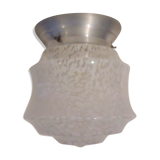 White clichy glass ceiling lamp