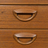 Mid-Century Danish Teak Desk by Kai Kristiansen for Feldballes Møbelfabrik, 1960s