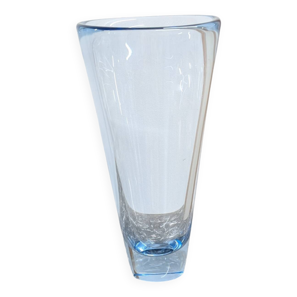 Vase en verre bleu Per Lütken — Beyit