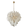 Venetian Transparent “Rondini” Murano Glass Gold Chandelier
