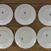 Set of 6 souvenir plates of Lourdes Digoin & Sarreguemines