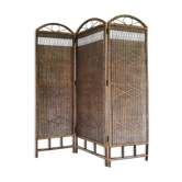 Vintage rattan screen