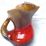 Vallauris free-form ceramic art vase stamped DC