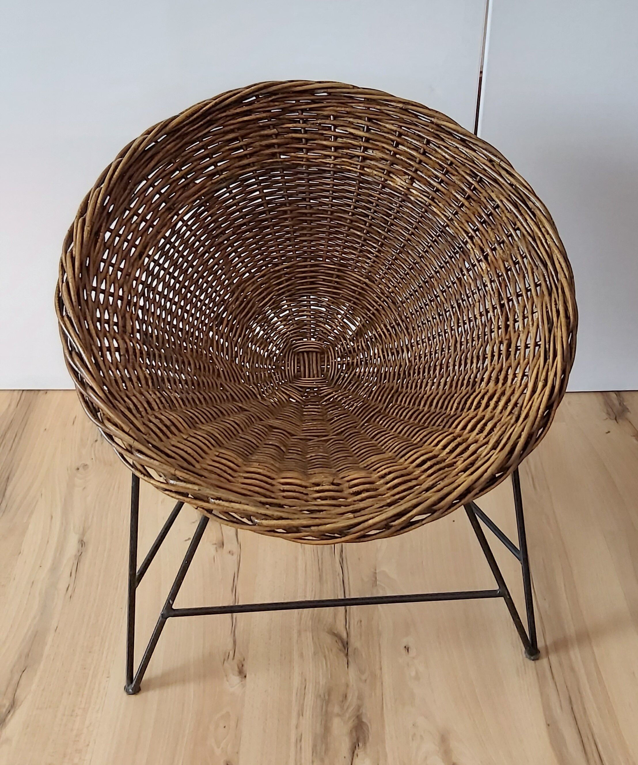 Wicker armchair, Germany, 1970s
