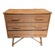 Commode 3 tiroirs bambou/rotin vintage