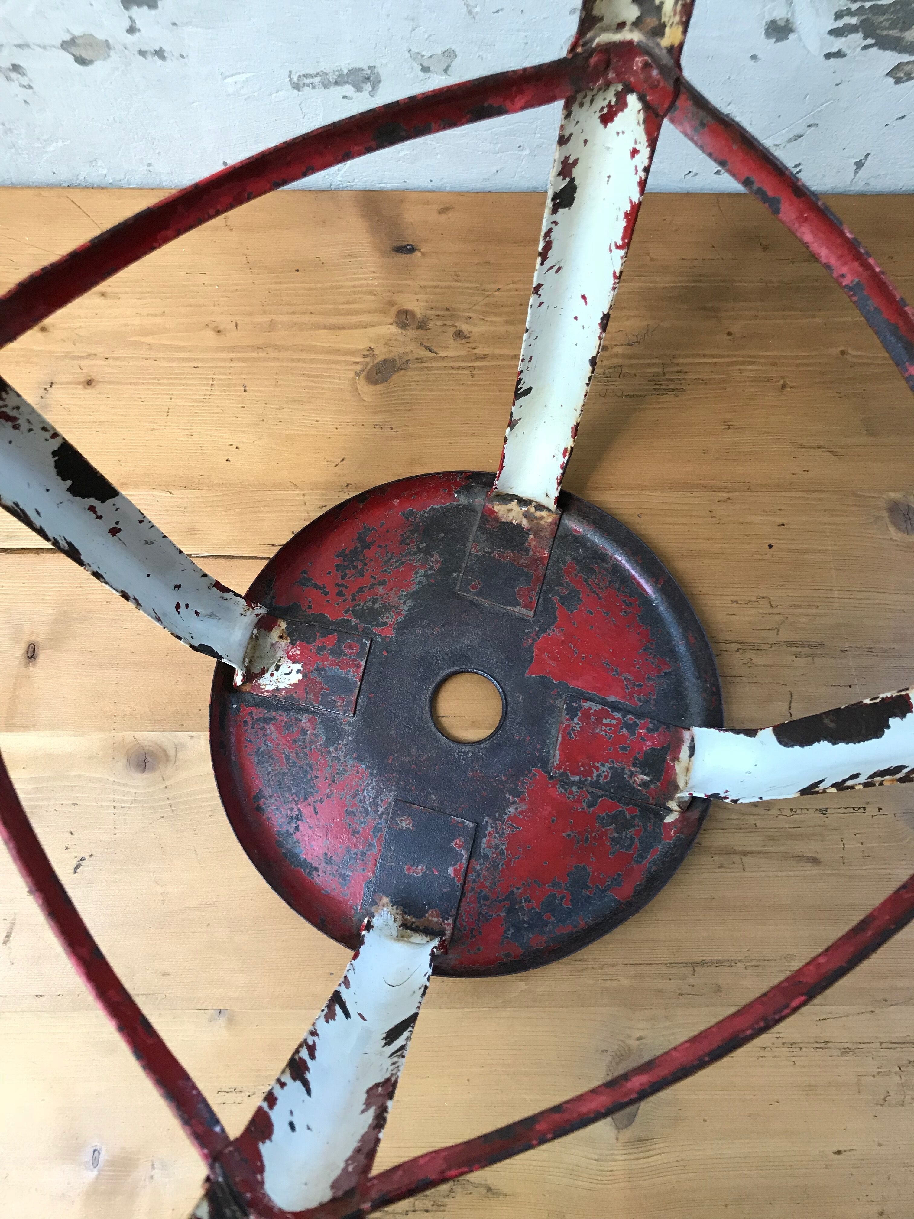 Workshop stool Nicolle patinated